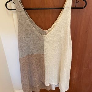 Blu Pepper Neutral Tone Sleeveless Top